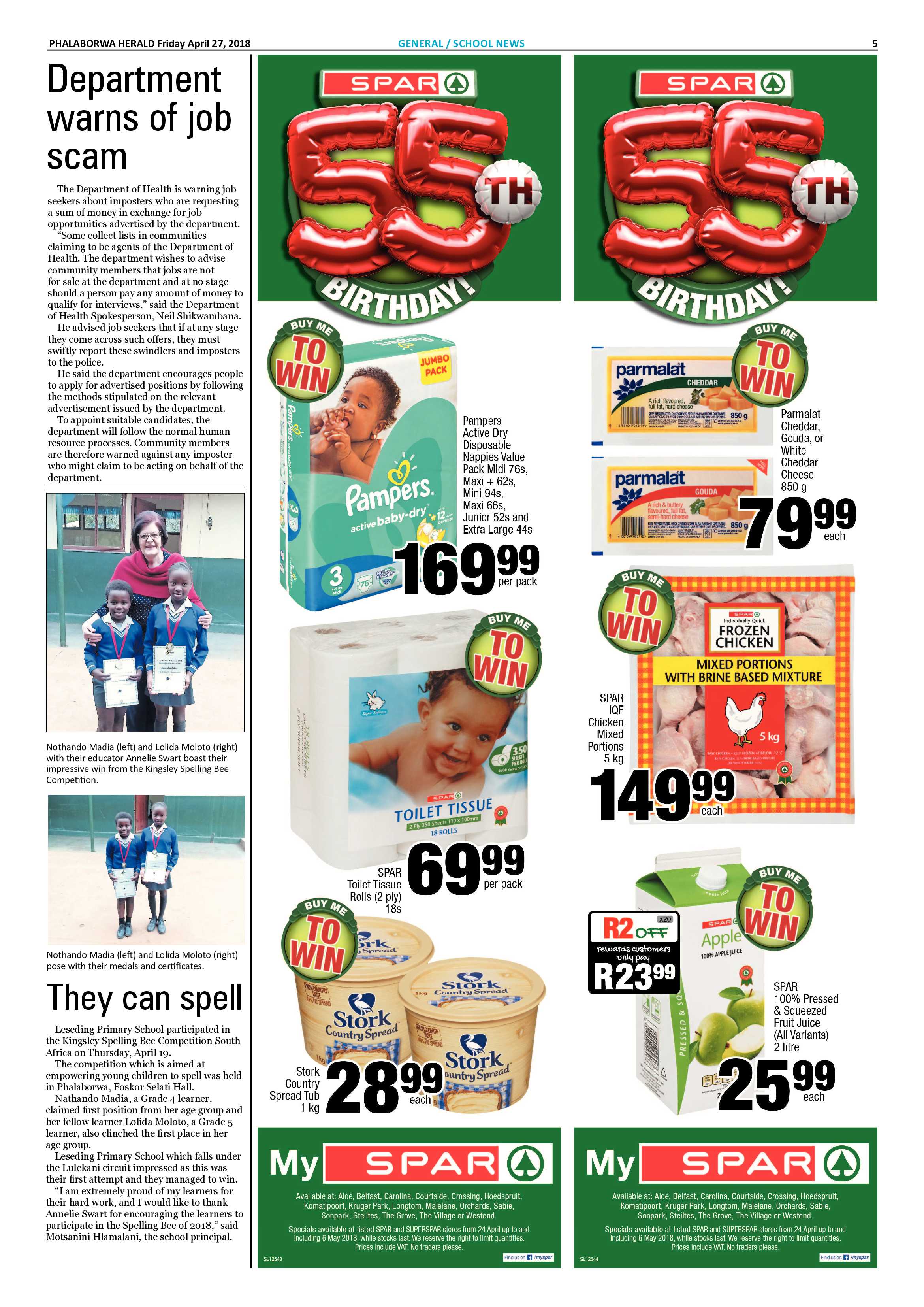 Phalaborwa Herald – 20 April 2018 page 5