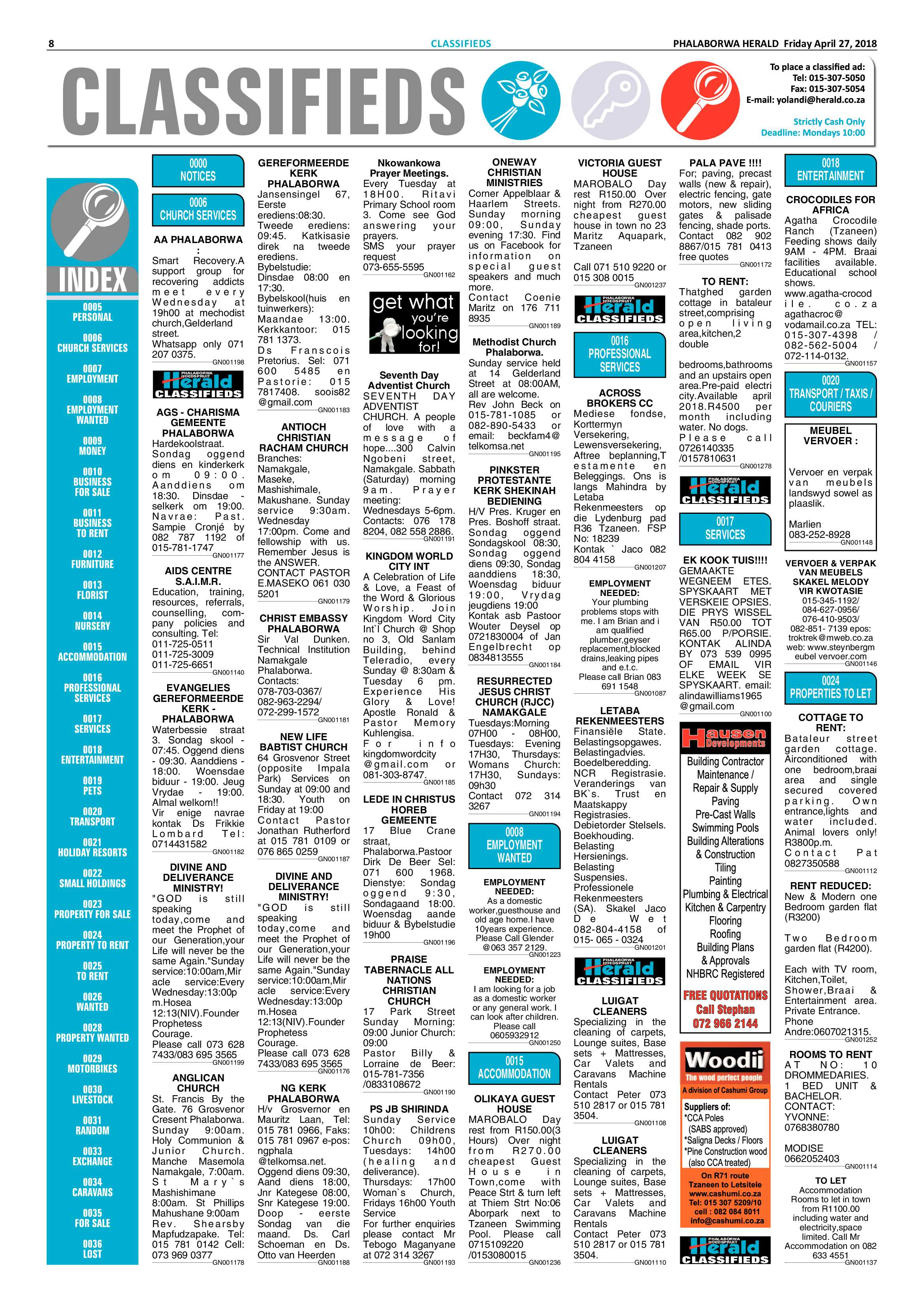 Phalaborwa Herald – 20 April 2018 page 8