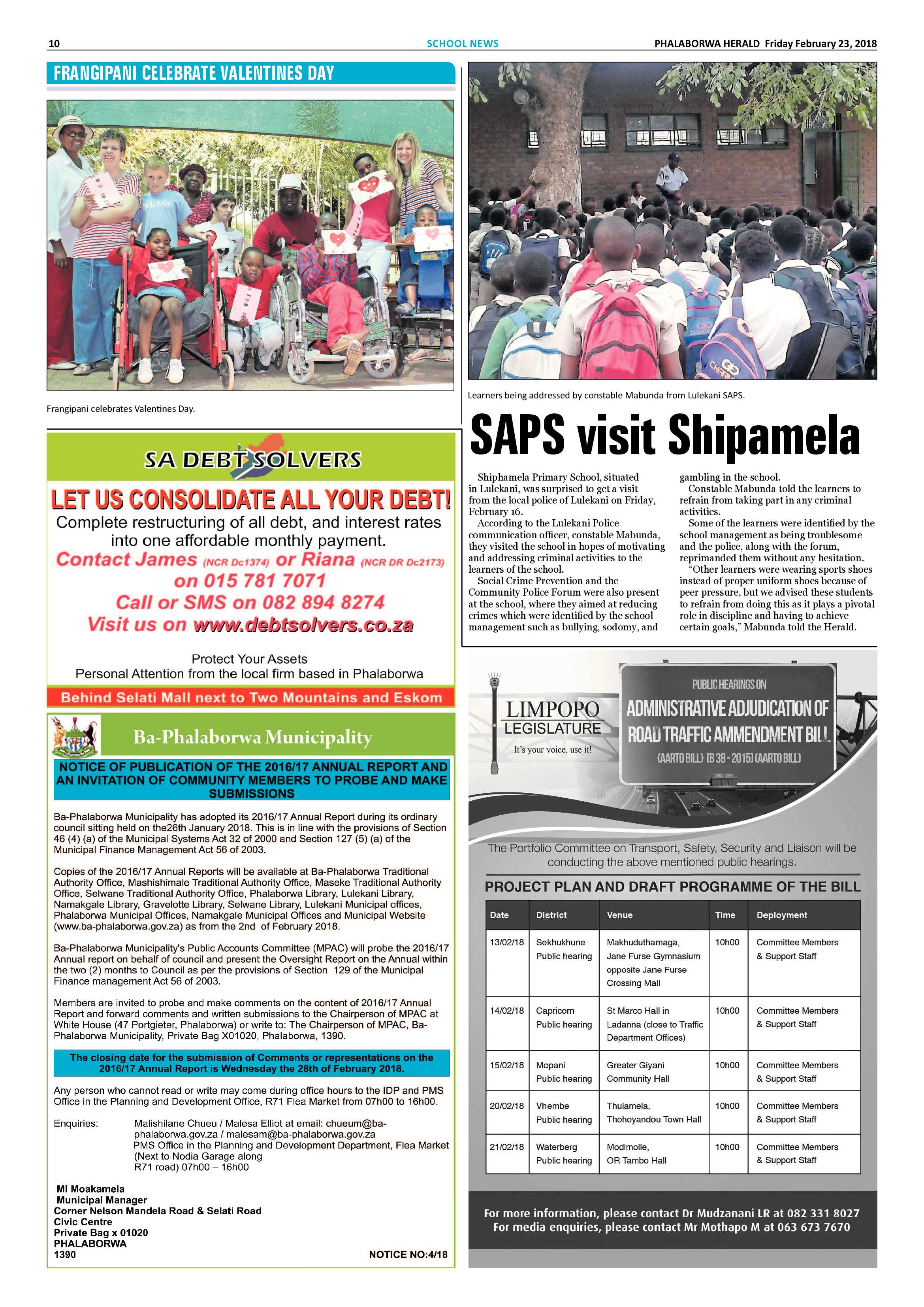 Phalaborwa Herald – 23 February 2018 page 10