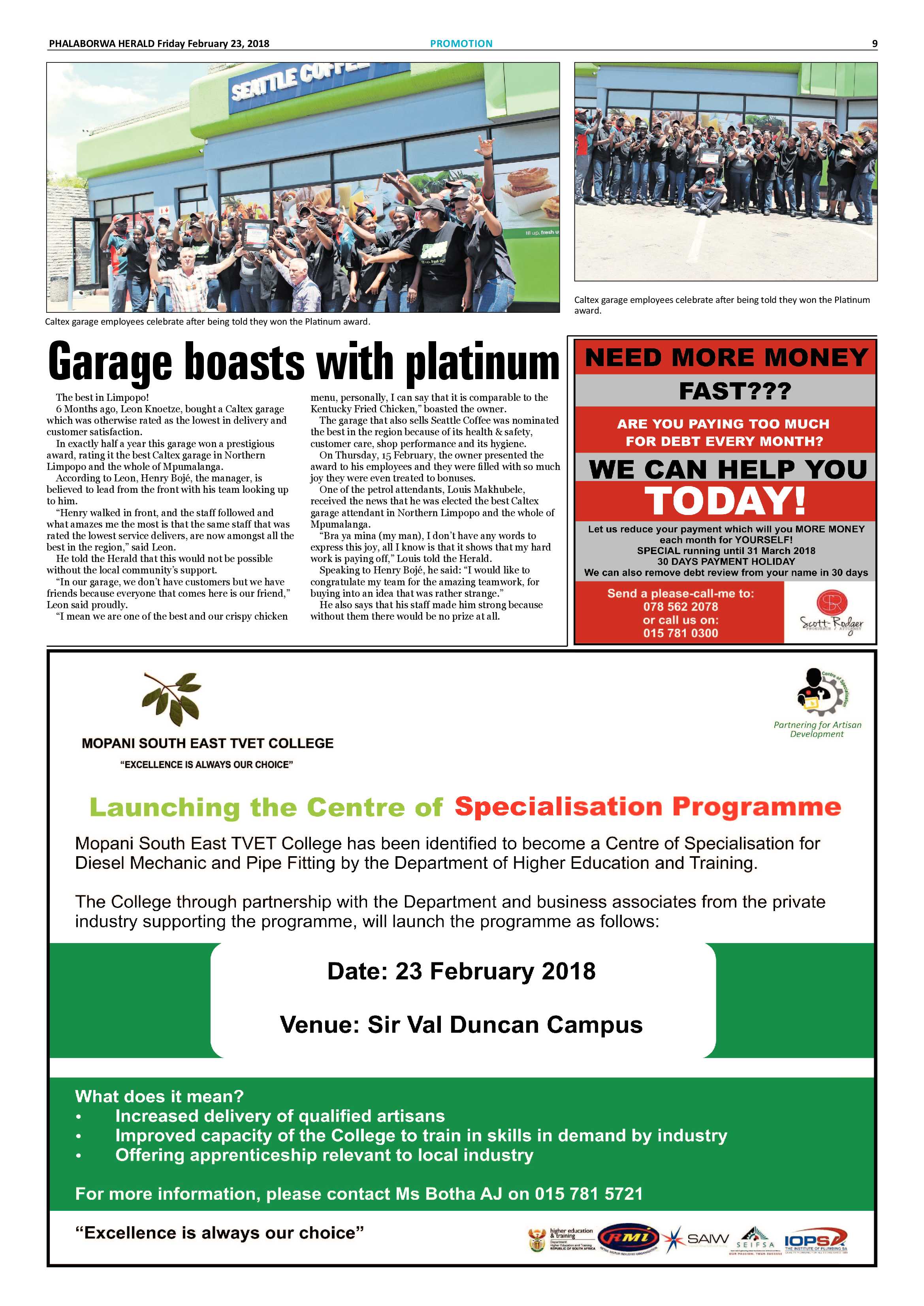 Phalaborwa Herald – 23 February 2018 page 9