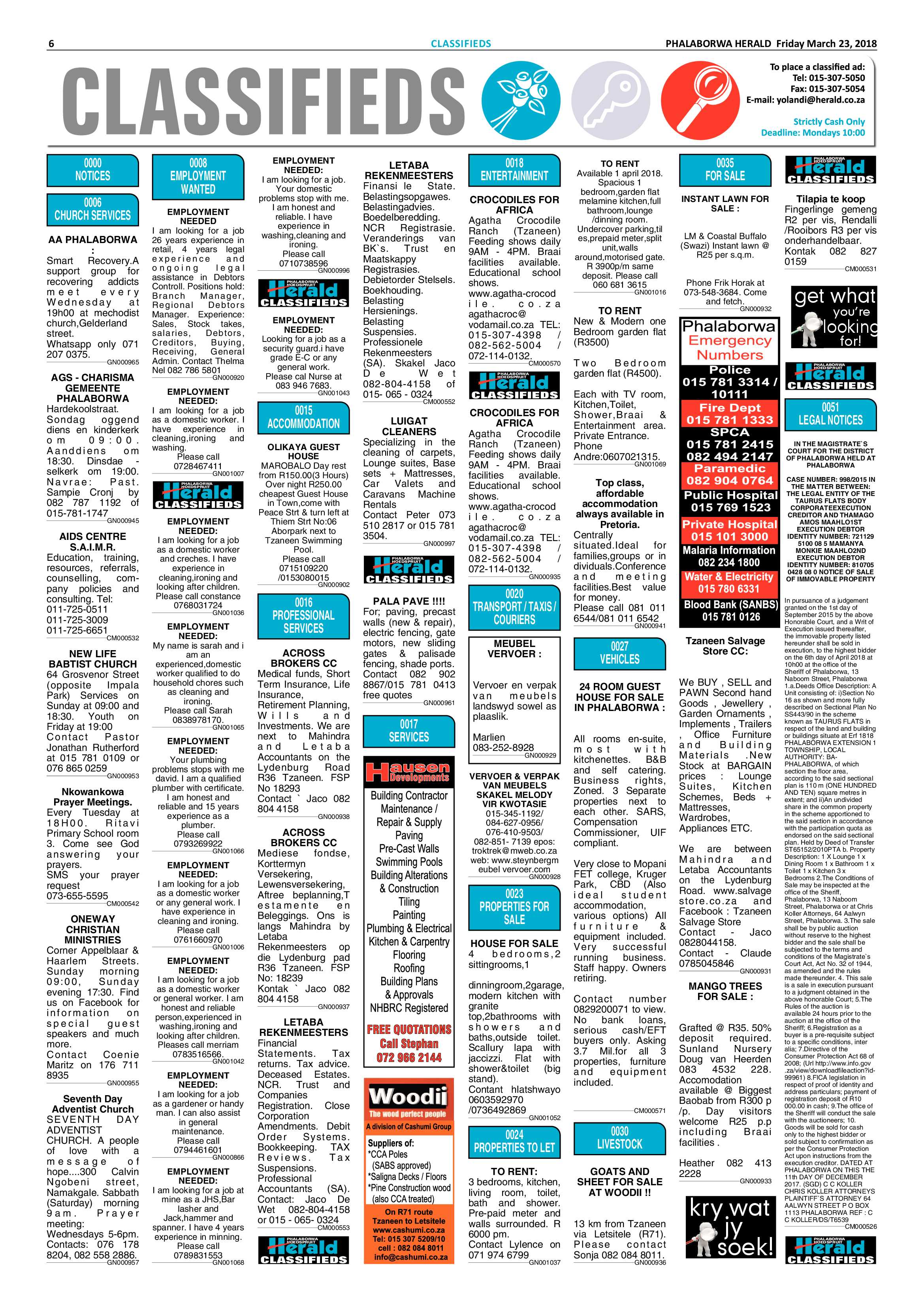 Phalaborwa Herald – 23 March 2018 page 6