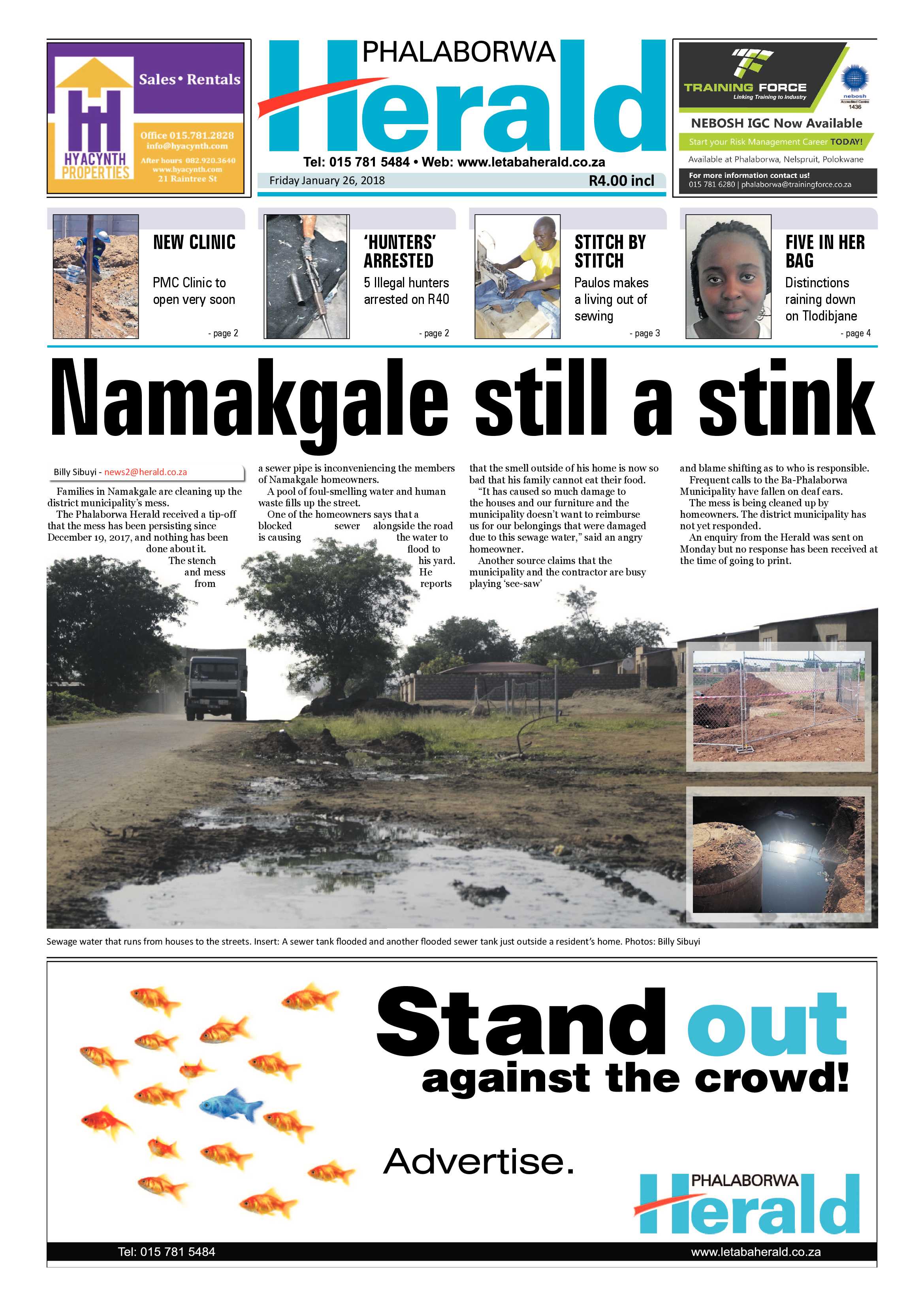Phalaborwa Herald – 26 January 2018 page 1
