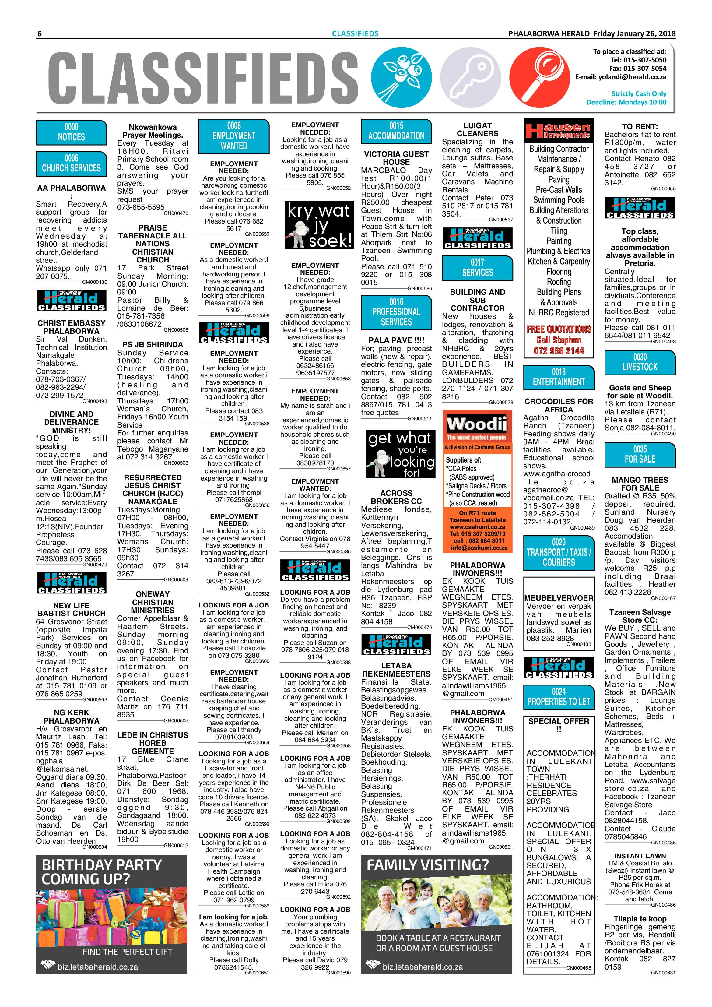 Phalaborwa Herald – 26 January 2018 page 6