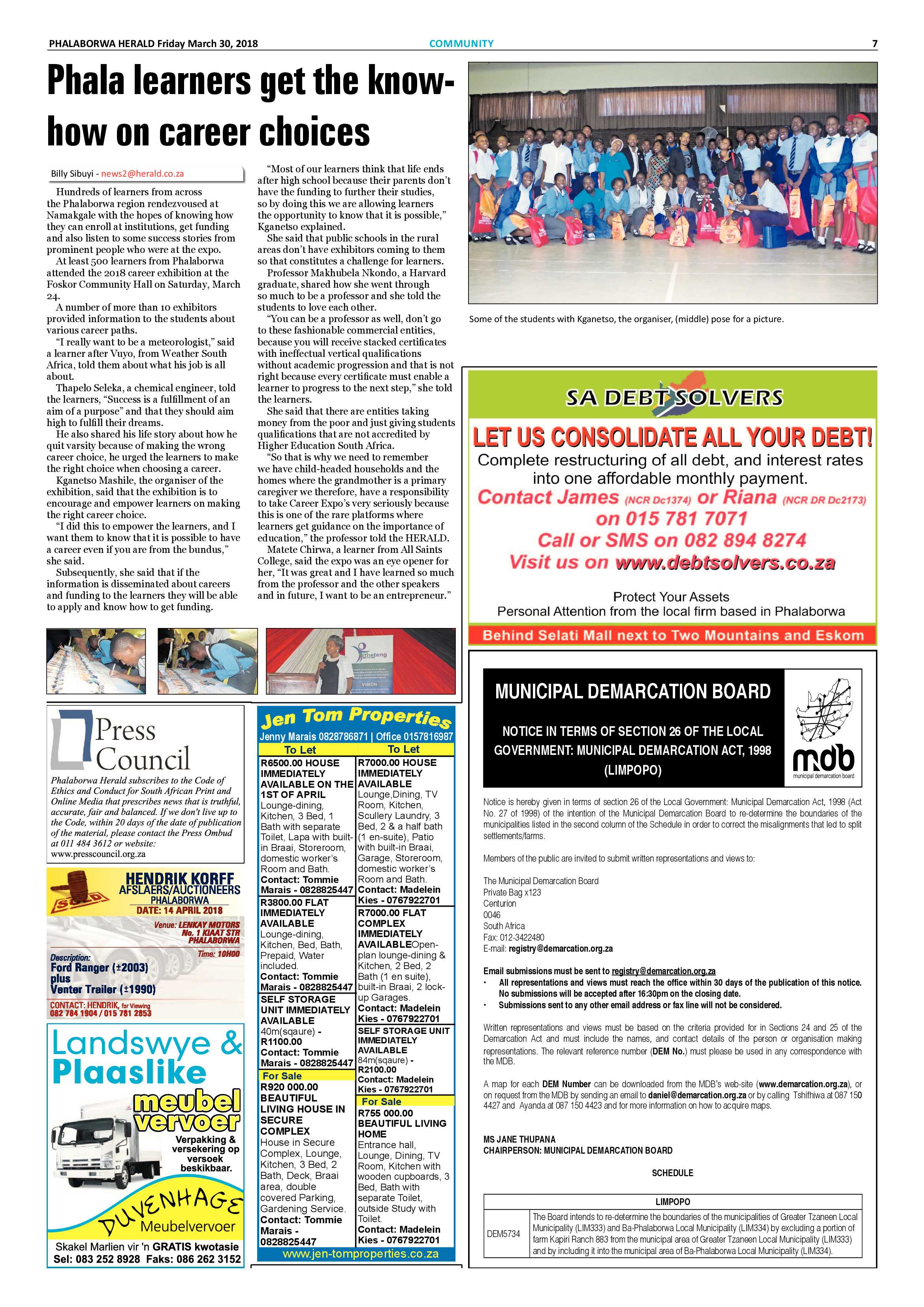 Phalaborwa Herald – 30 March 2018 page 7