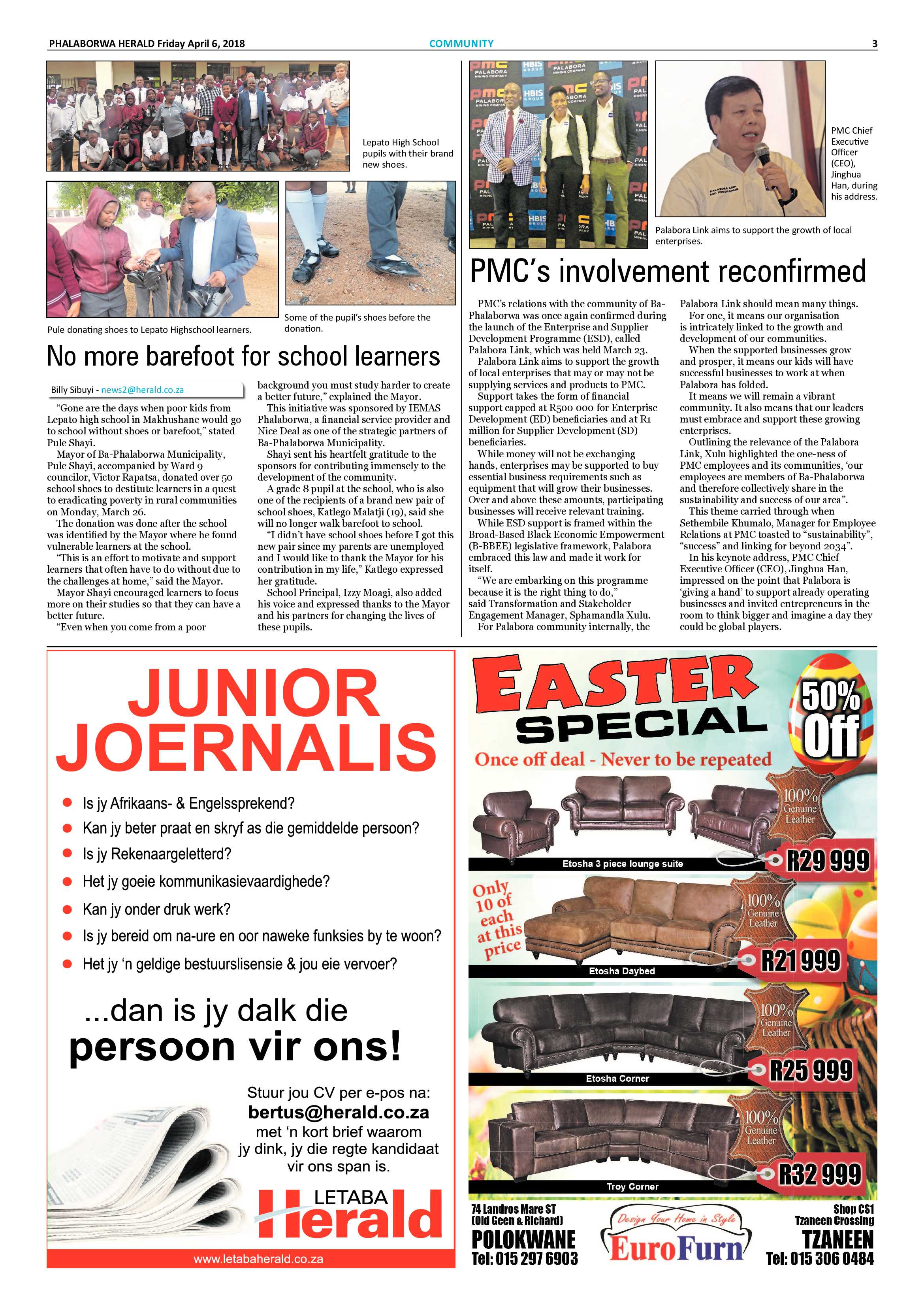 Phalaborwa Herald  – 6 April 2018 page 3