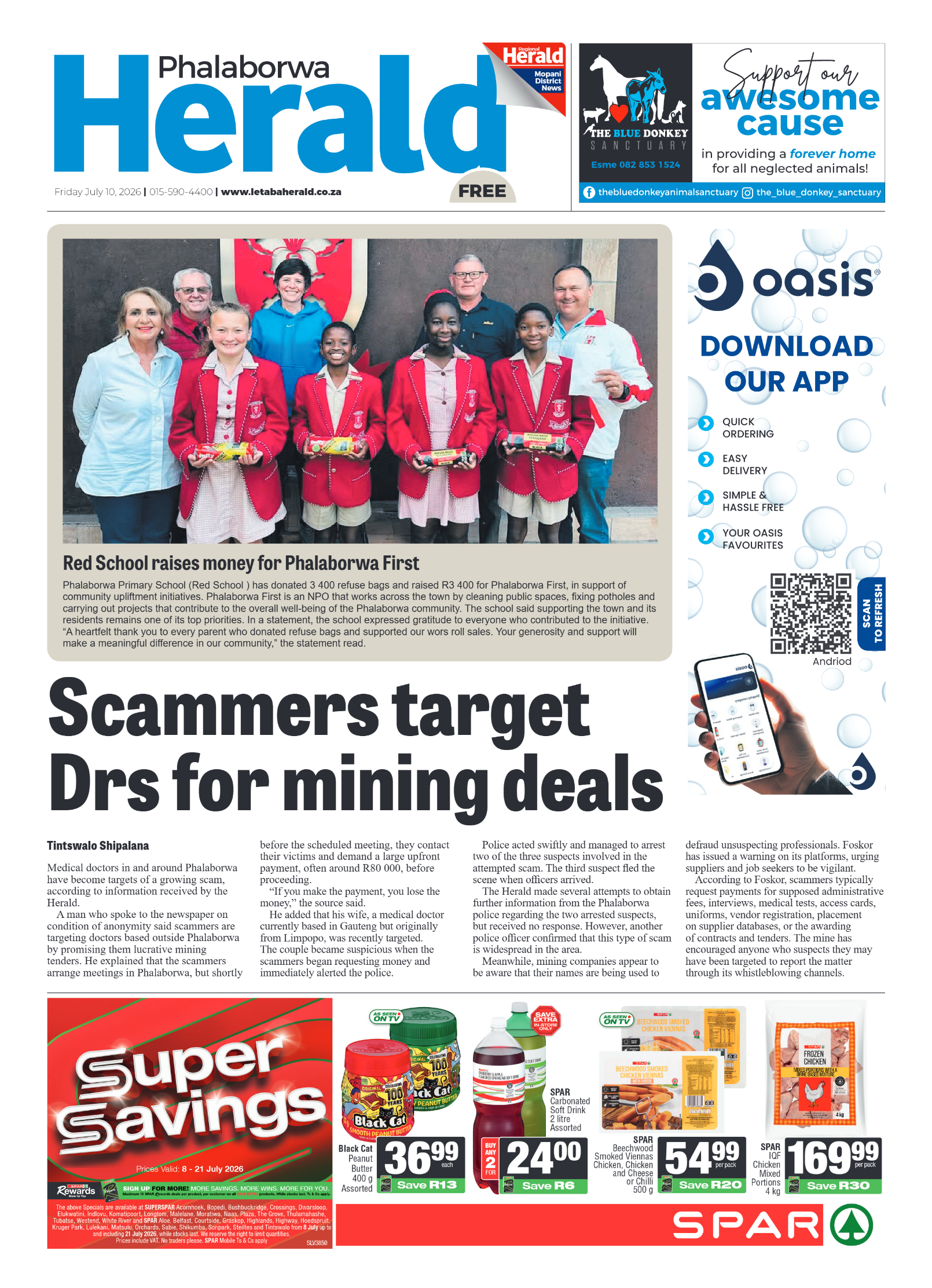 Phalaborwa Herald 10 July 2026 page 1