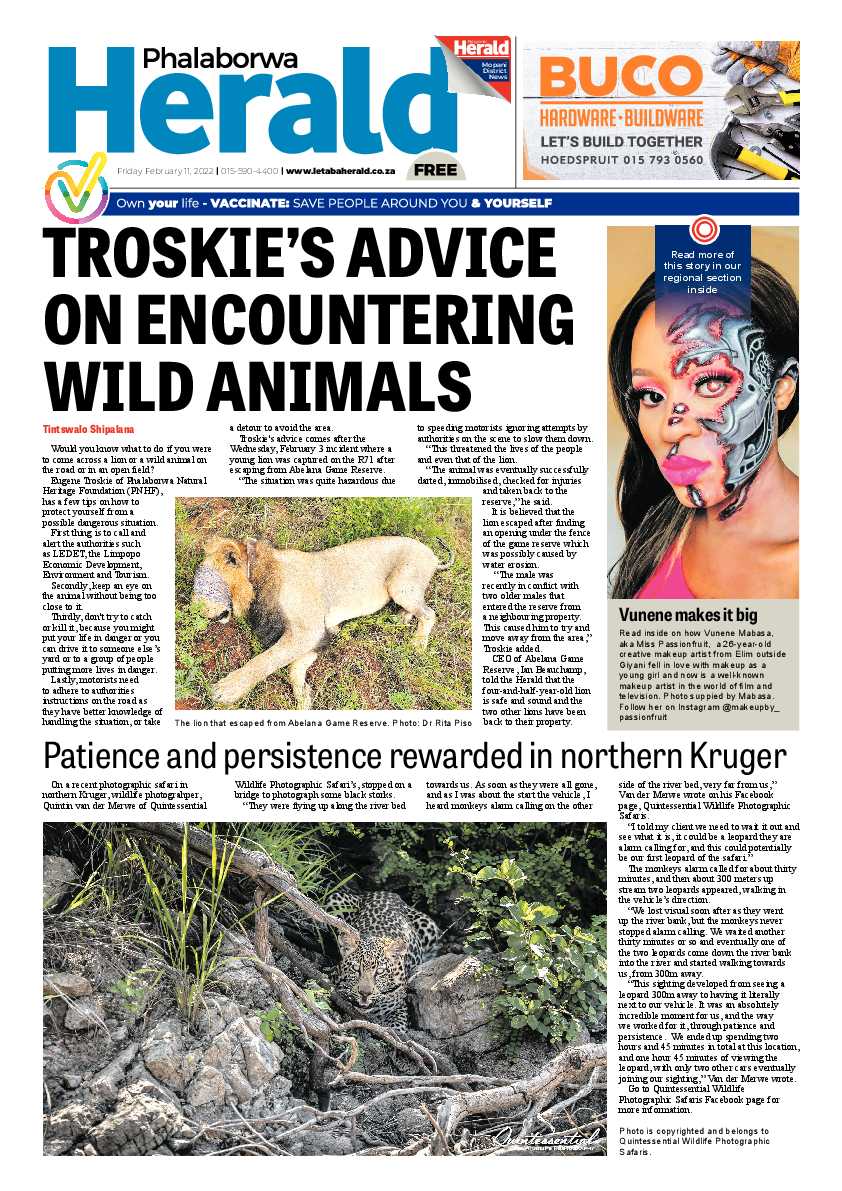 Phalaborwa Herald 11 Feb 2022 page 1
