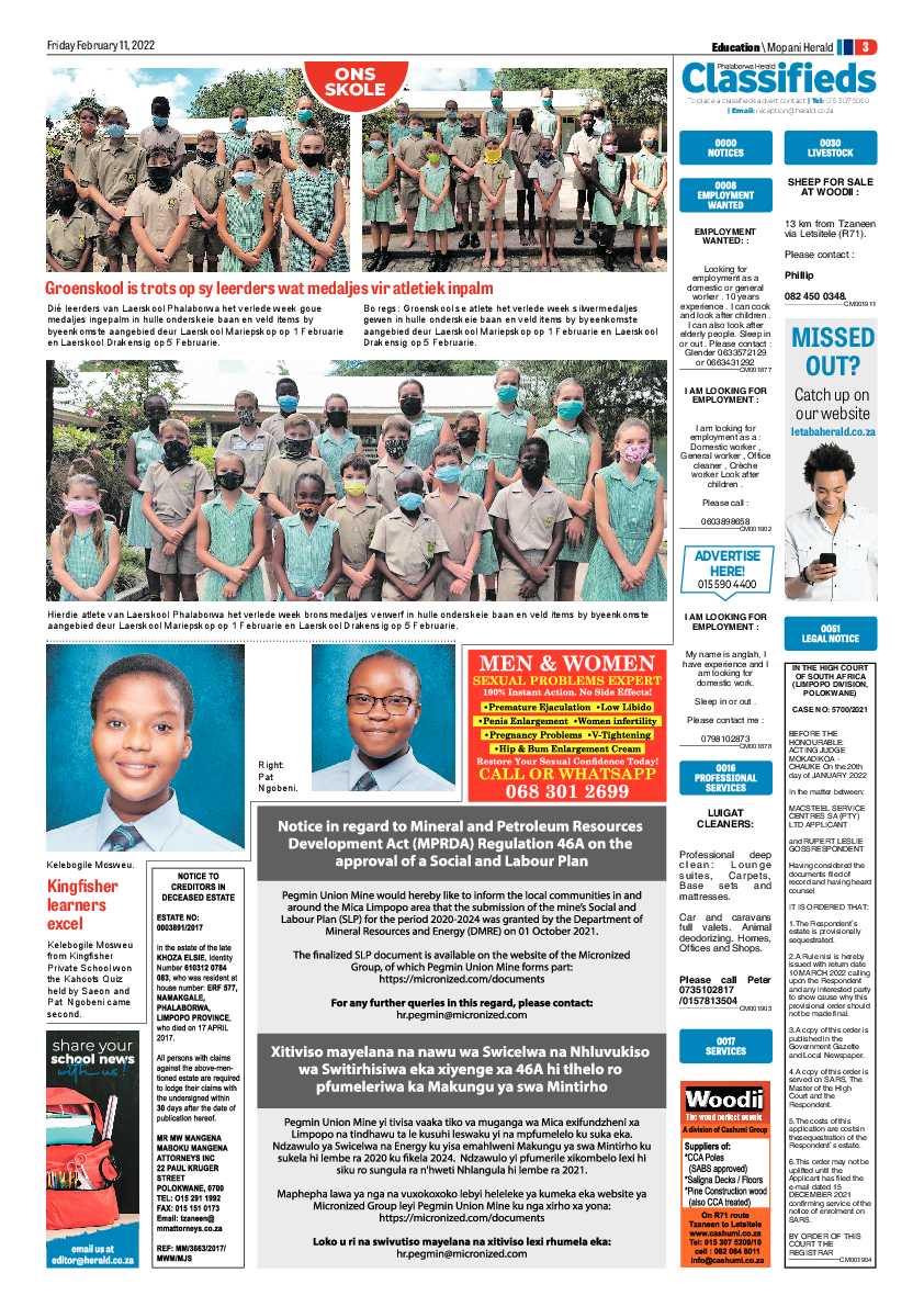 Phalaborwa Herald 11 Feb 2022 page 7