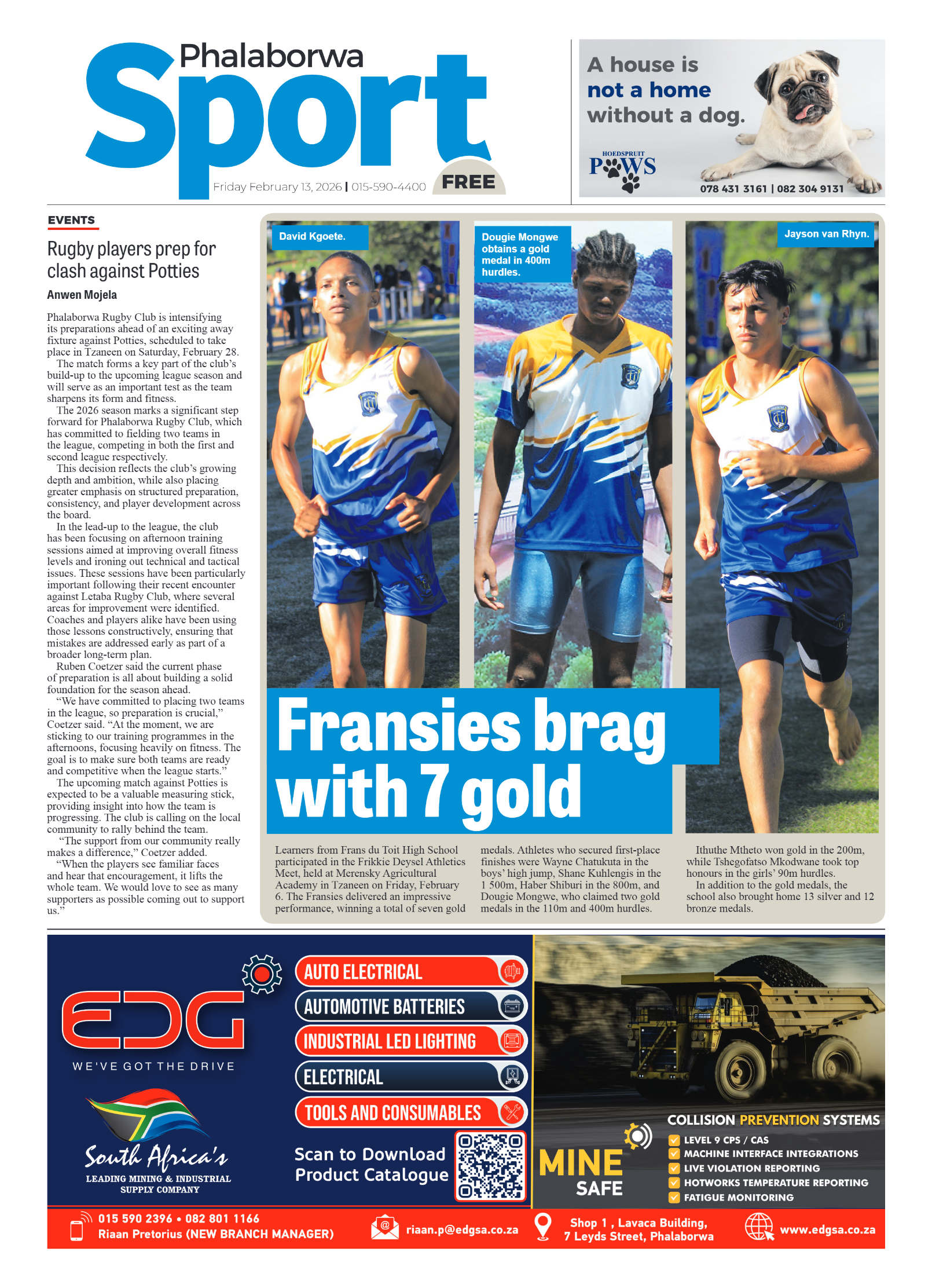 Phalaborwa Herald 13 Feb 2026 page 12