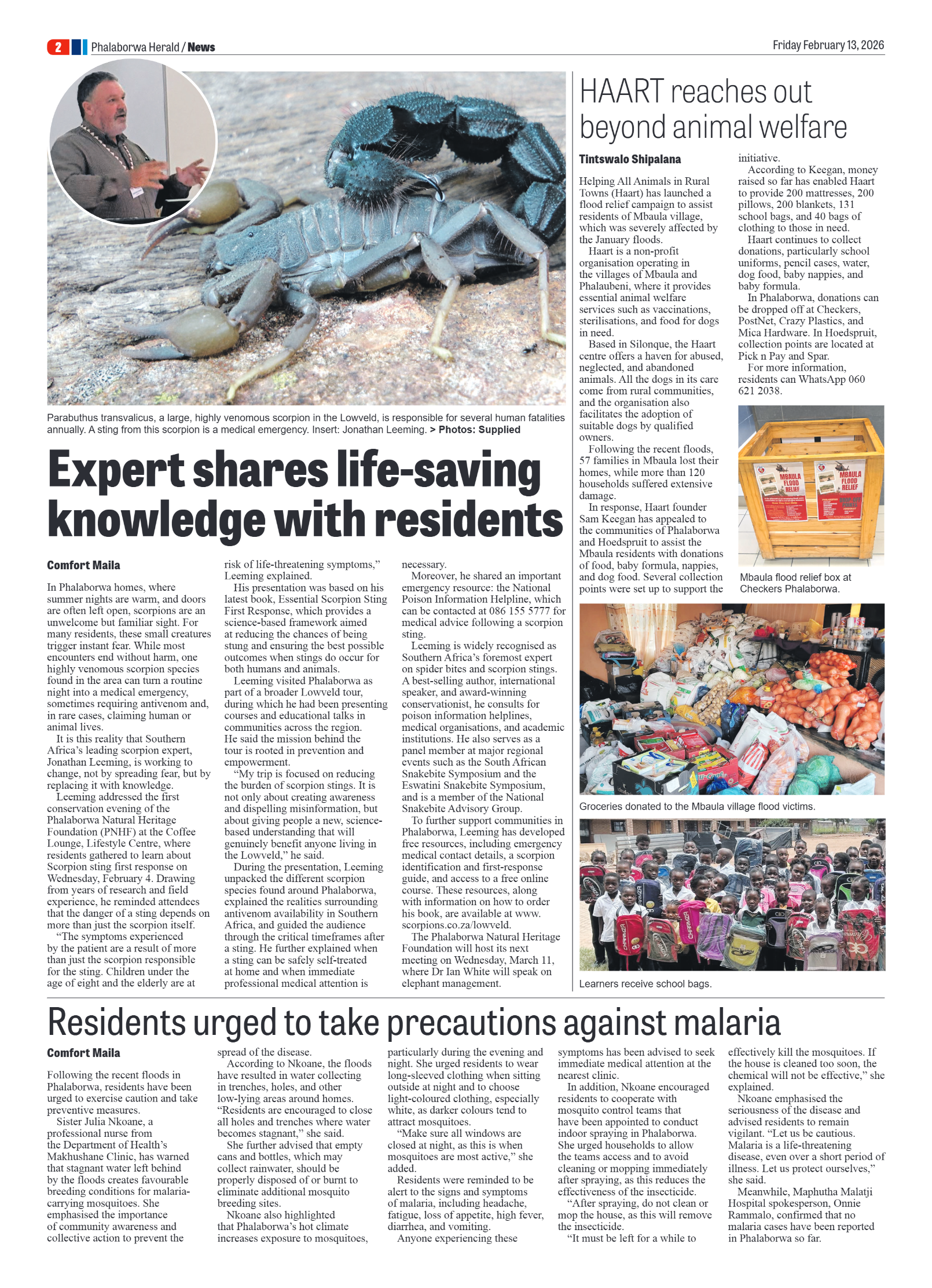 Phalaborwa Herald 13 Feb 2026 page 2