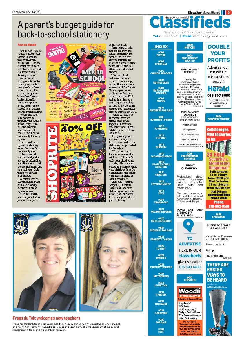 Phalaborwa Herald 14 Jan 2022 page 13