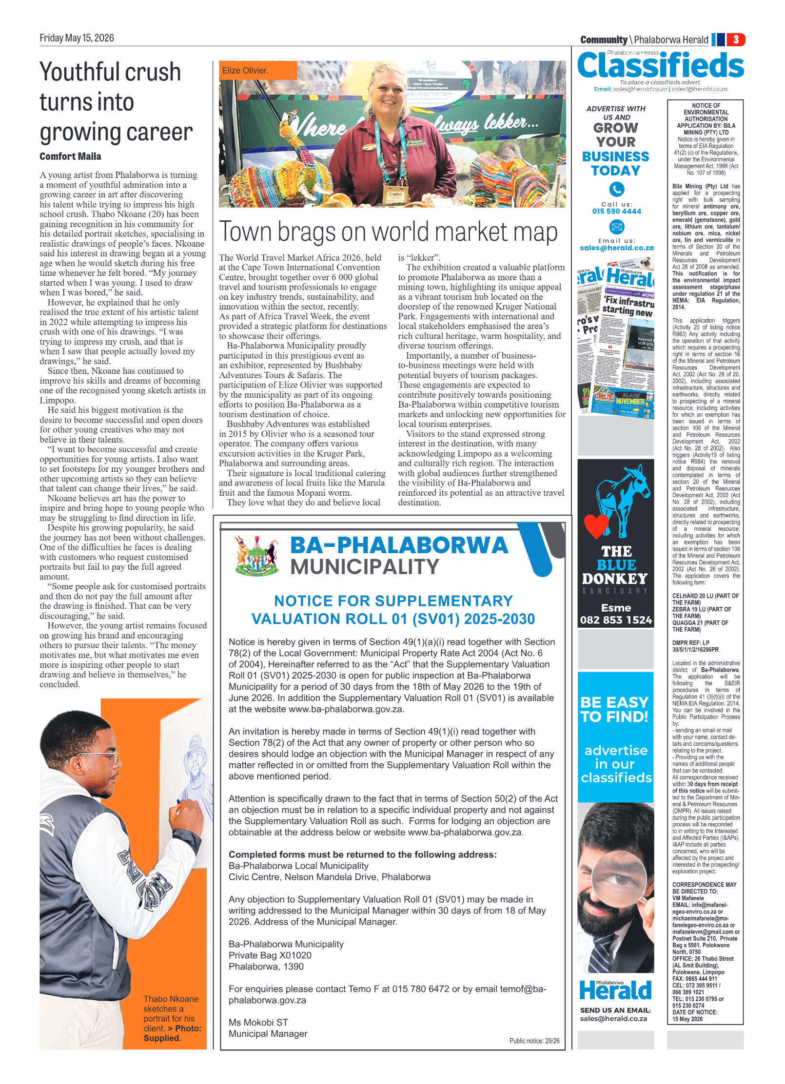 Phalaborwa Herald 15 May 2026 page 7
