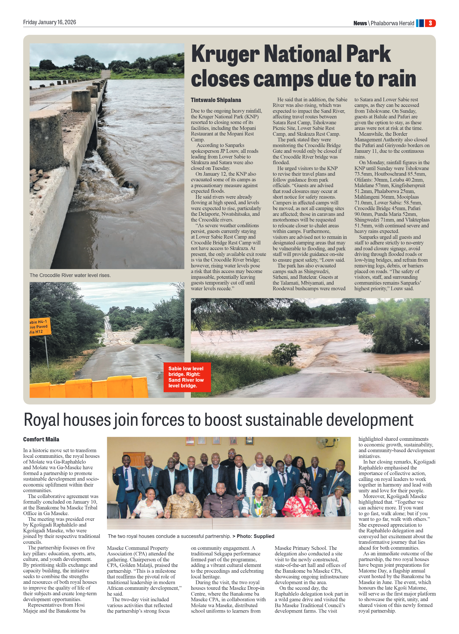 Phalaborwa Herald 16 Jan 2026 page 3