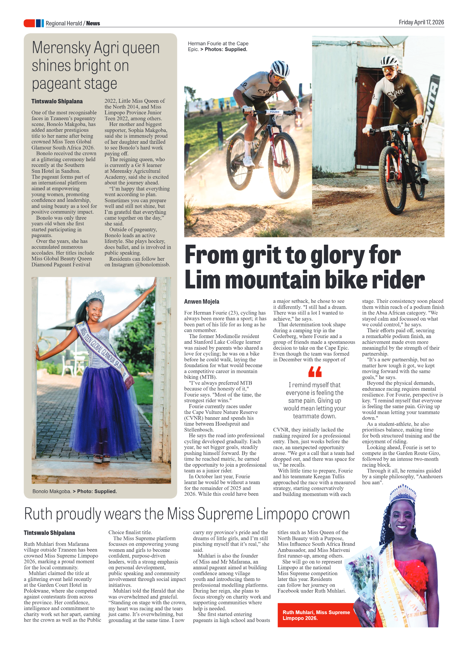 Phalaborwa Herald 17 April 2026 page 4