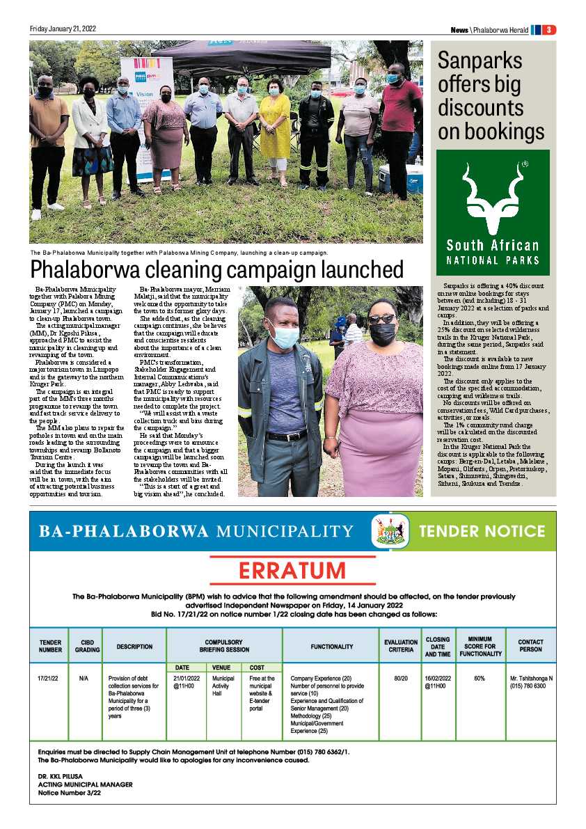 Phalaborwa Herald 21 Jan 2022 page 3