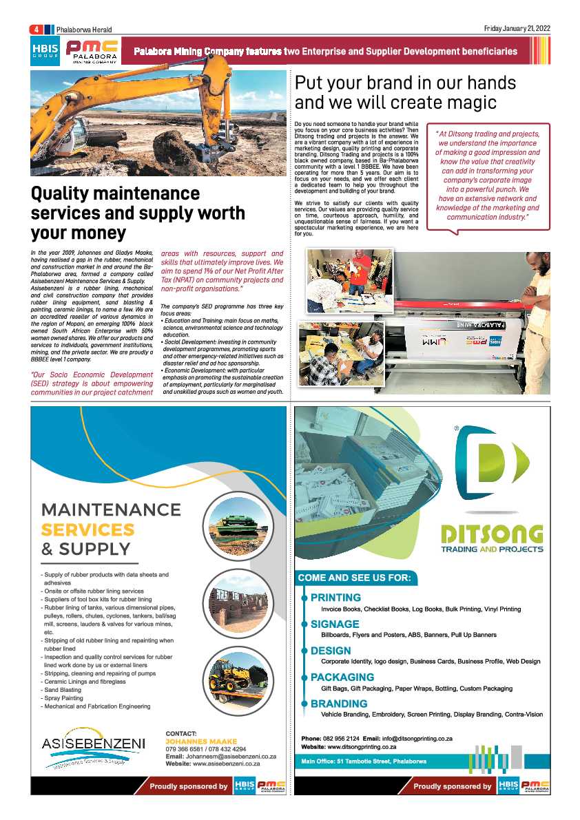 Phalaborwa Herald 21 Jan 2022 page 4
