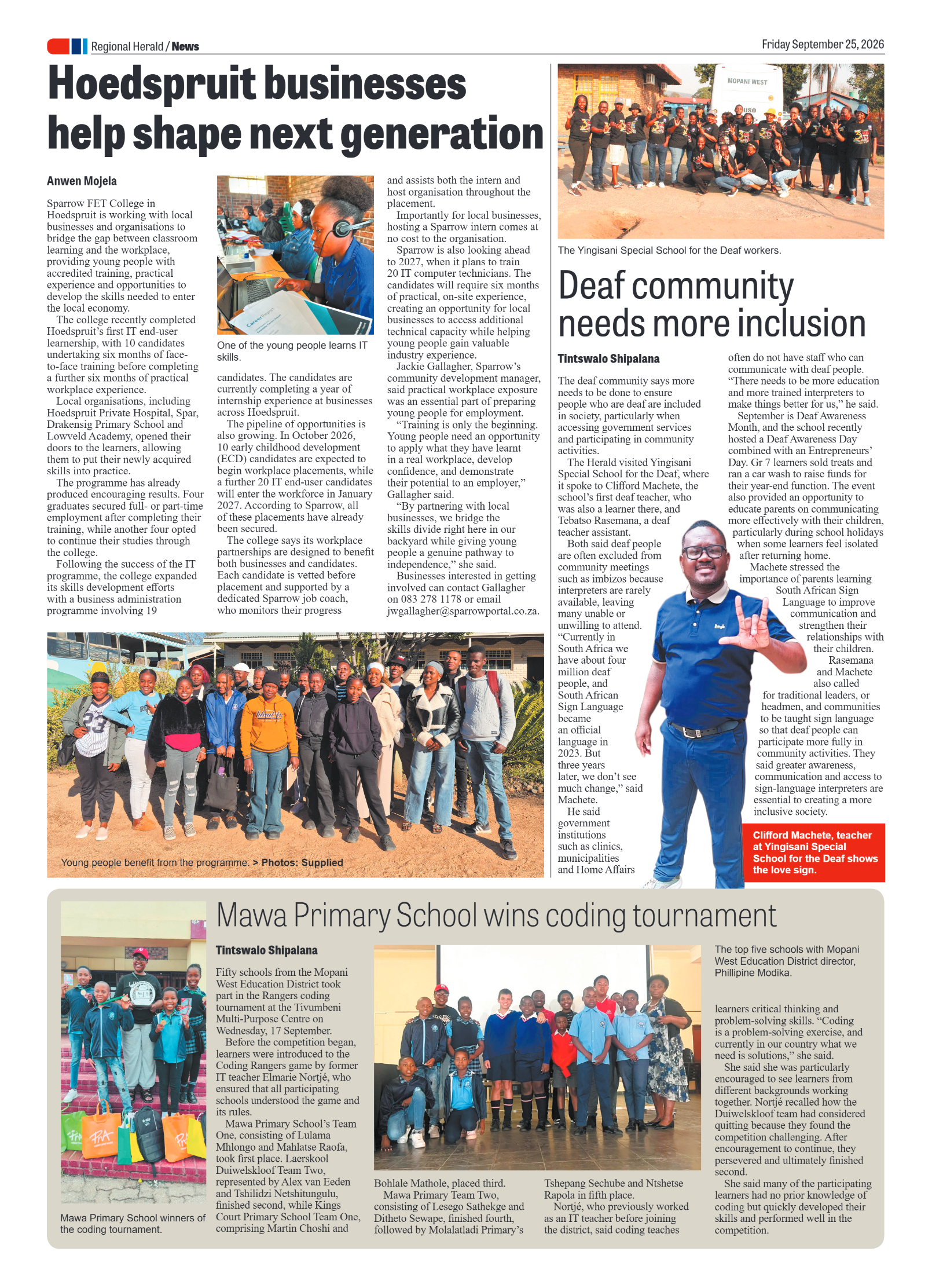 Phalaborwa Herald 25 September 2026 page 4