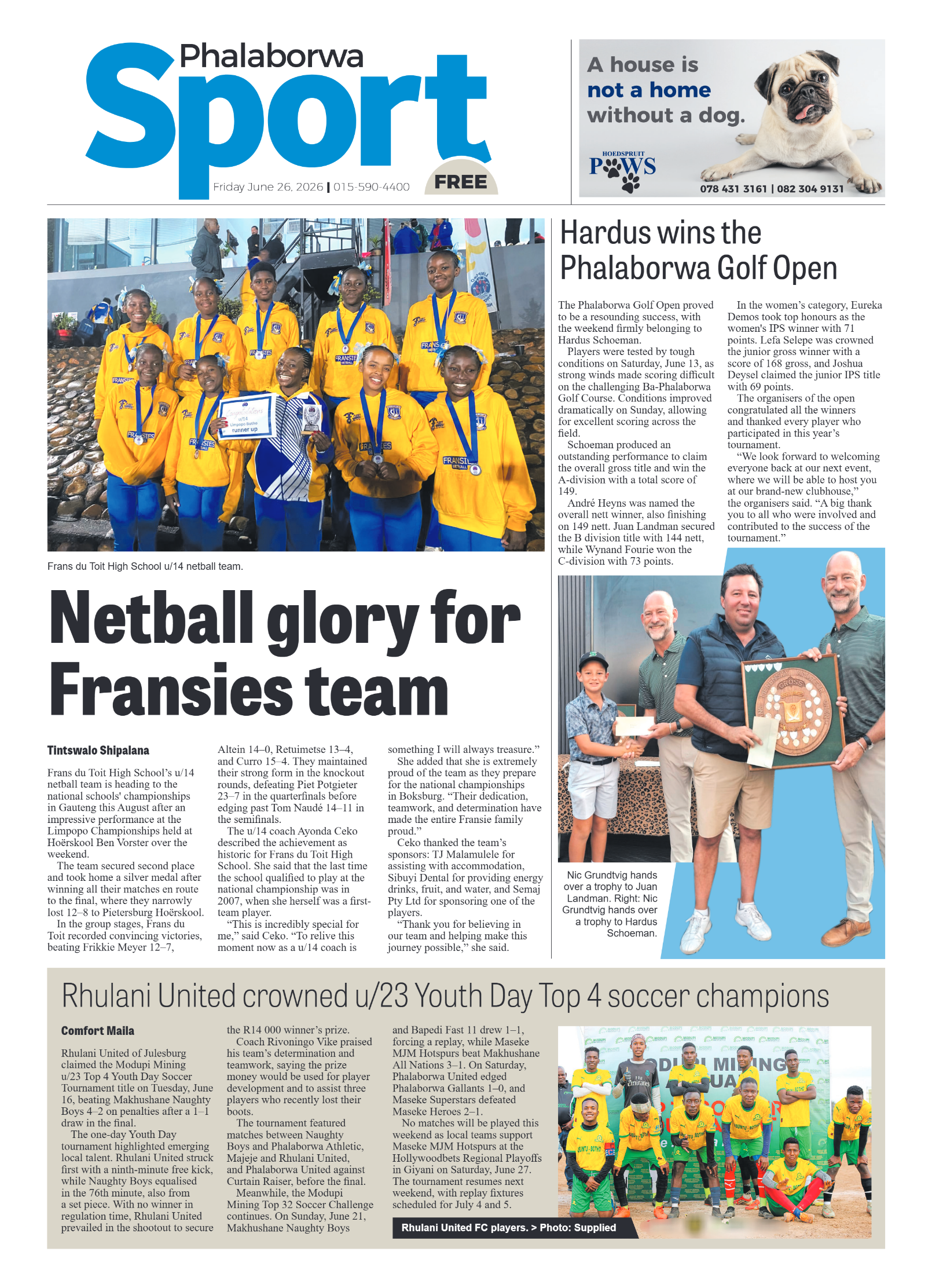 Phalaborwa Herald 26 June 2026 page 12