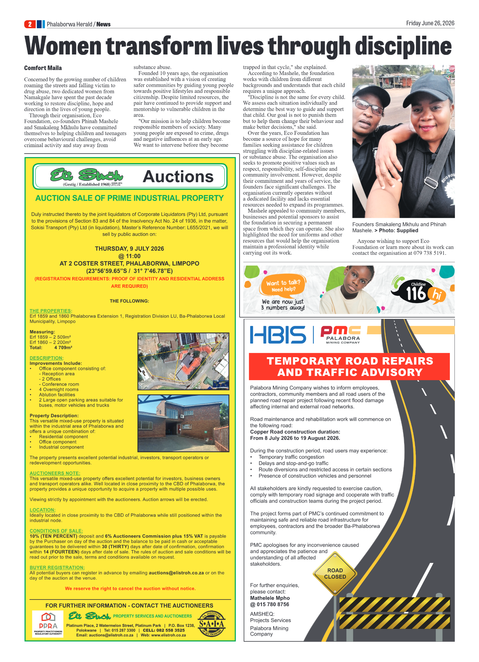 Phalaborwa Herald 26 June 2026 page 2