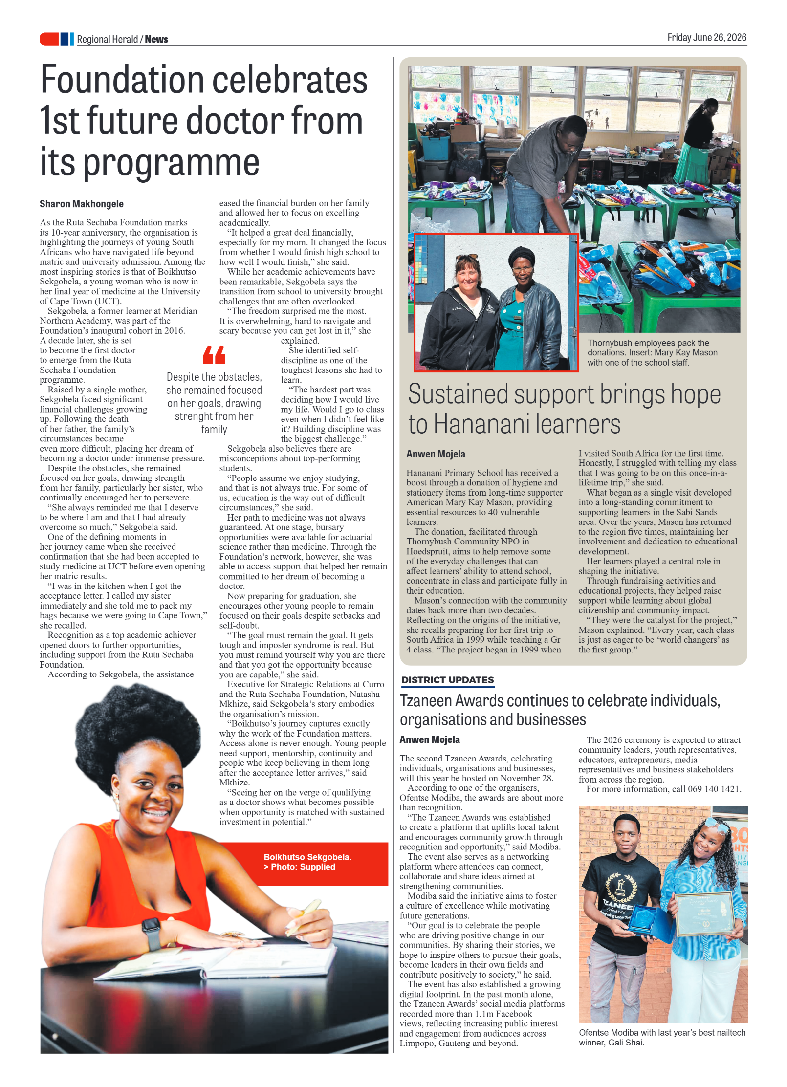 Phalaborwa Herald 26 June 2026 page 6