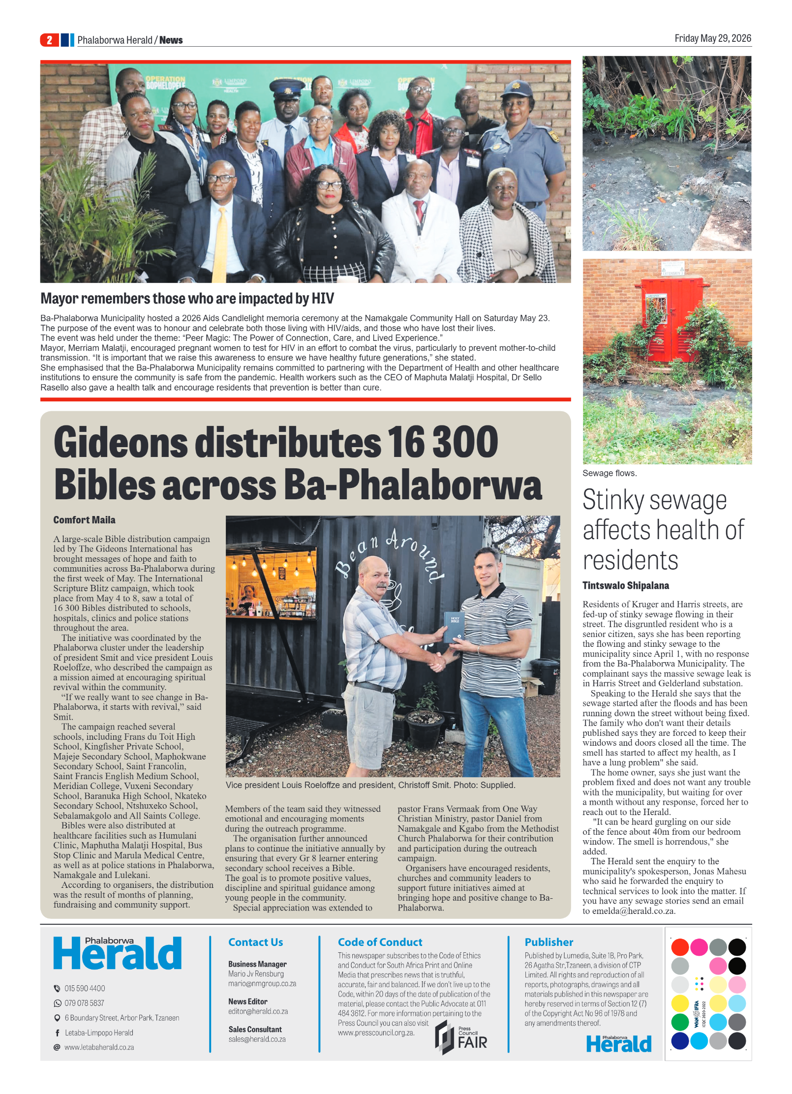 Phalaborwa Herald 29 May 2026 page 2