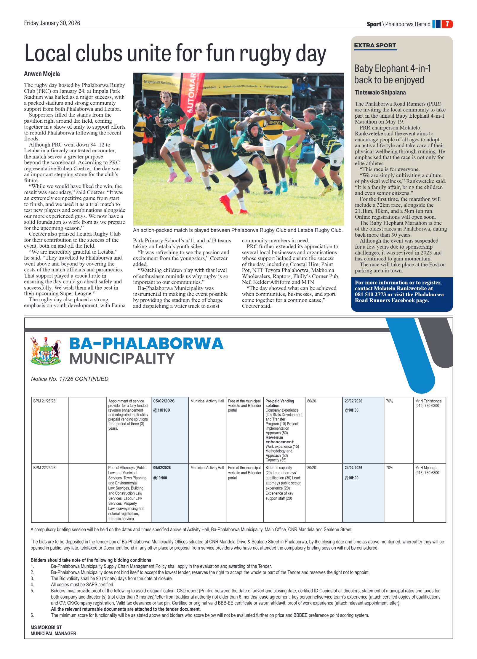 Phalaborwa Herald 30 Jan 2026 page 11