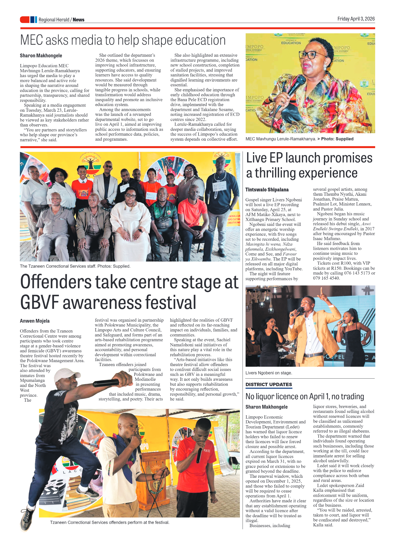 Phalaborwa Herald 3 April 2026 page 4