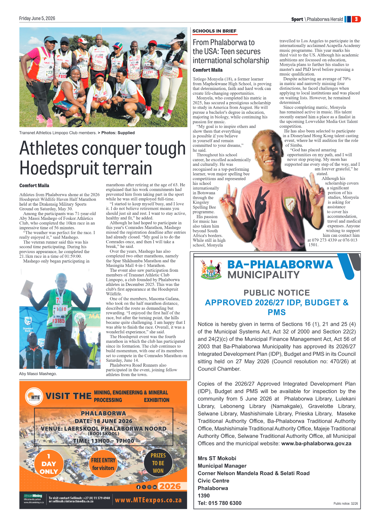 Phalaborwa Herald 5 June 2026 page 7