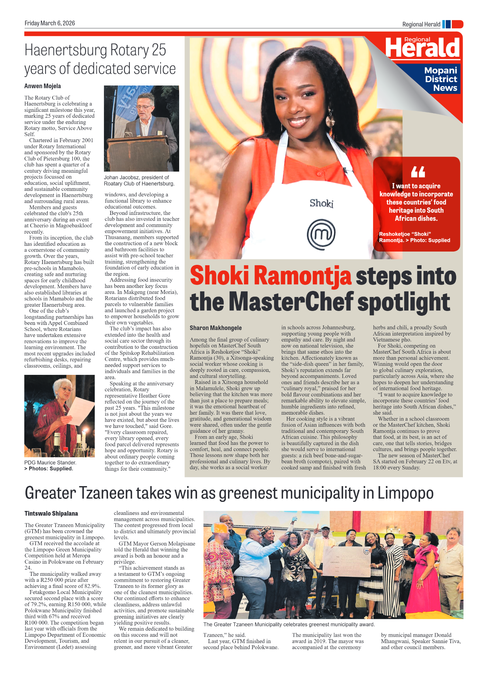 Phalaborwa Herald 6 March 2026 page 3