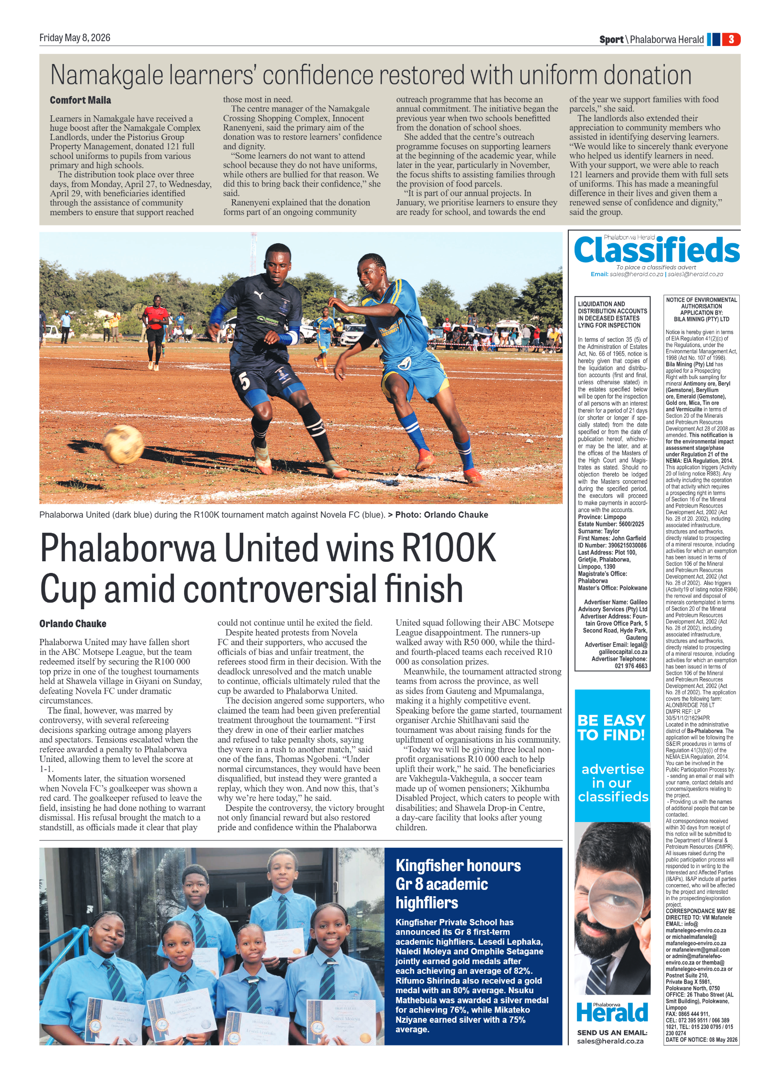 Phalaborwa Herald 8 May 2026 page 7