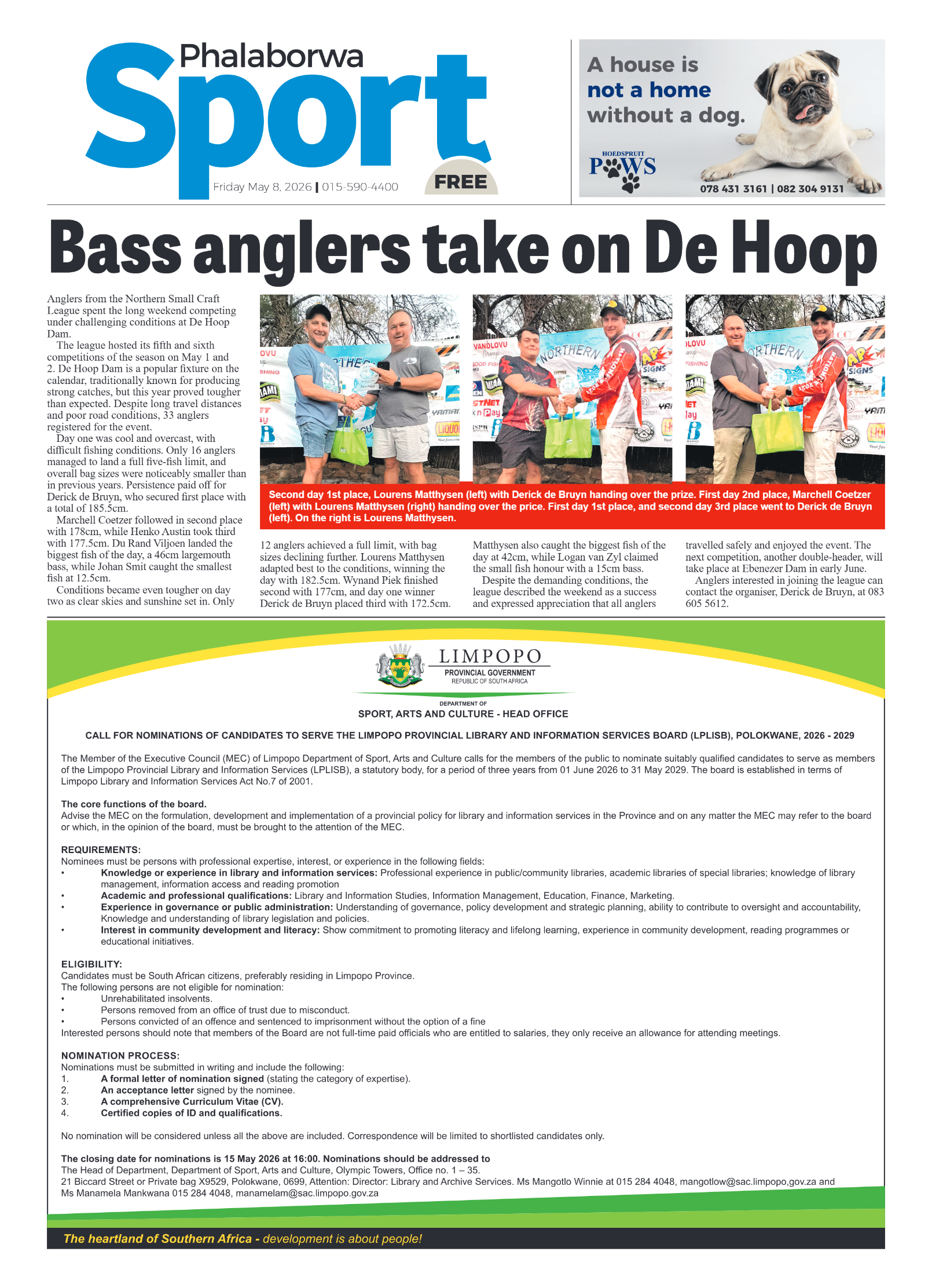 Phalaborwa Herald 8 May 2026 page 8