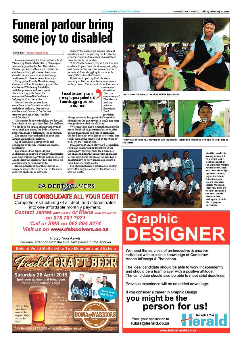 Phalaborwa Herald – 9 February 2018 page 4