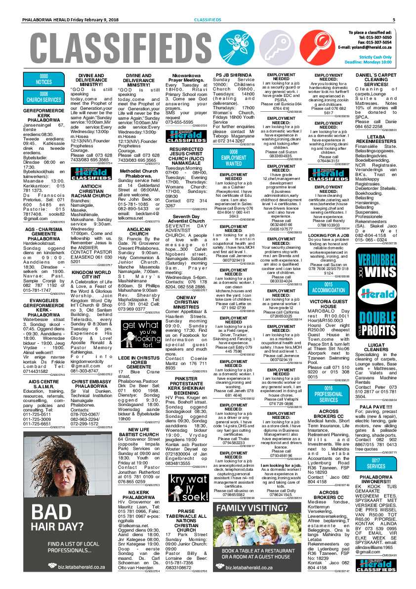 Phalaborwa Herald – 9 February 2018 page 5