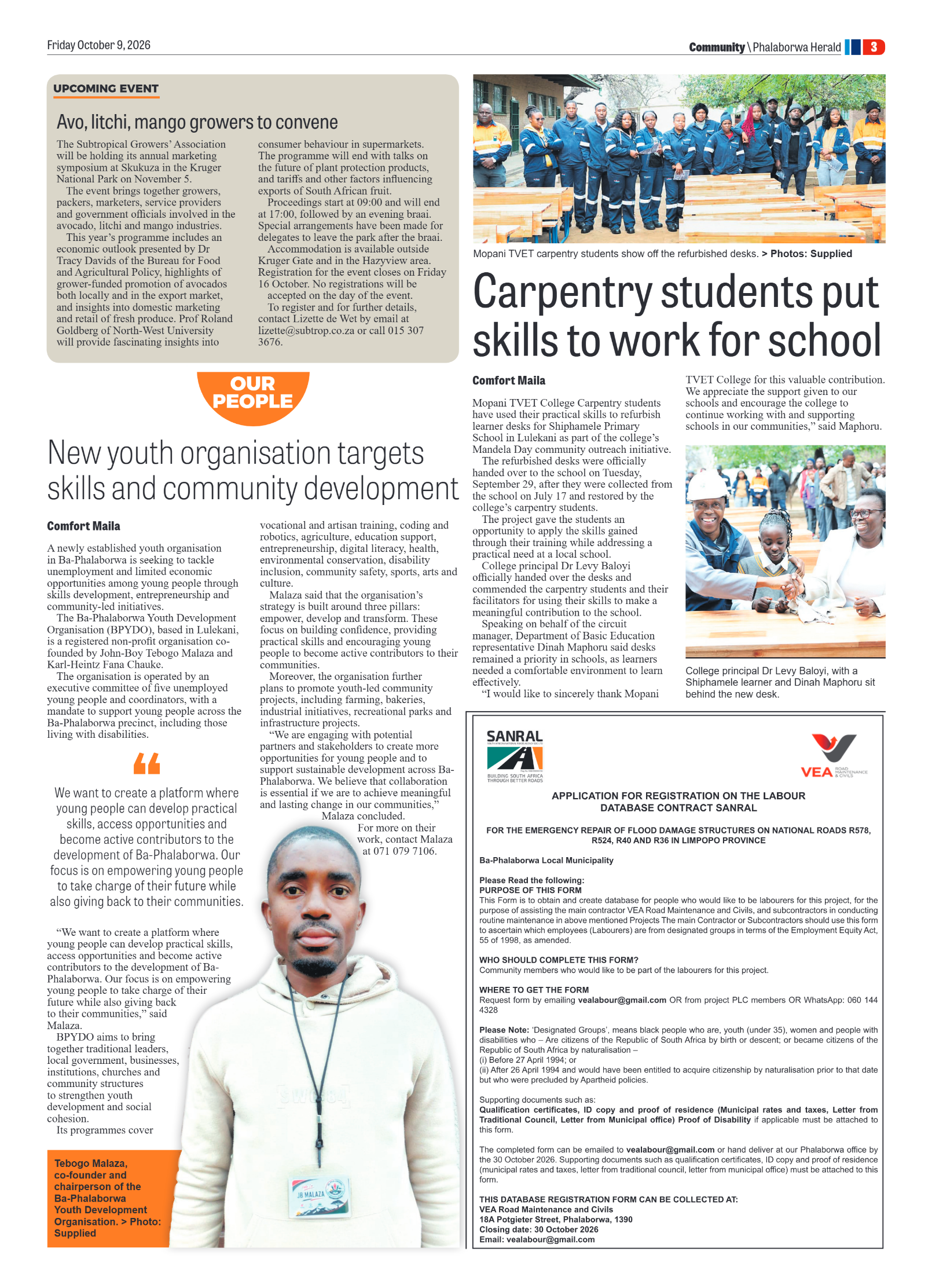 Phalaborwa Herald 9 October 2026 page 7