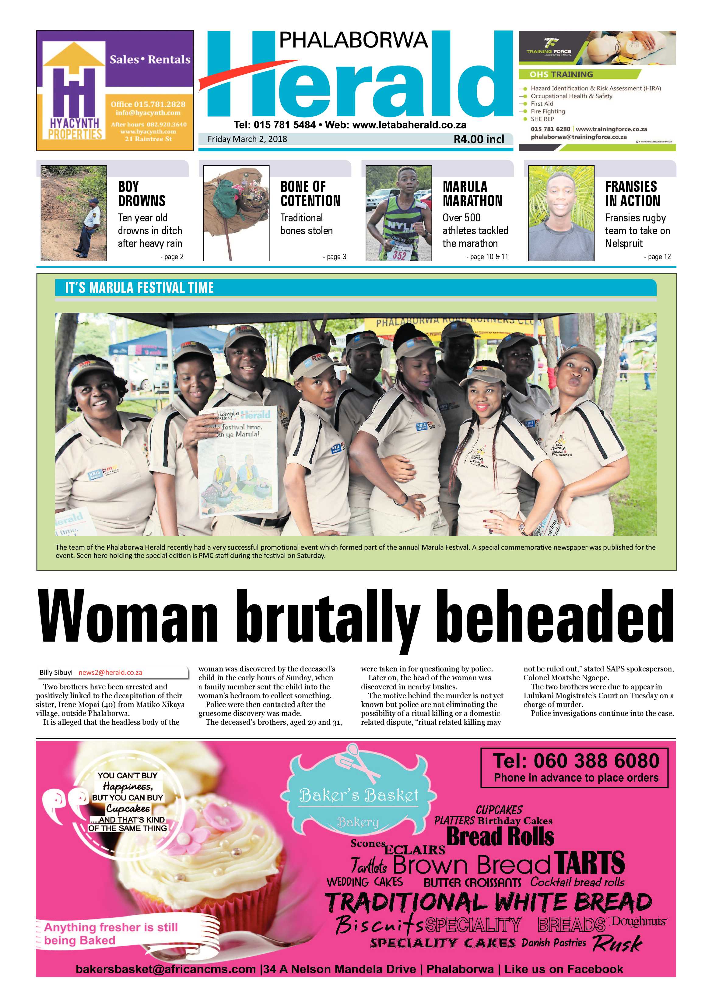Phalaborwa Herald – 2 March 2018 page 1