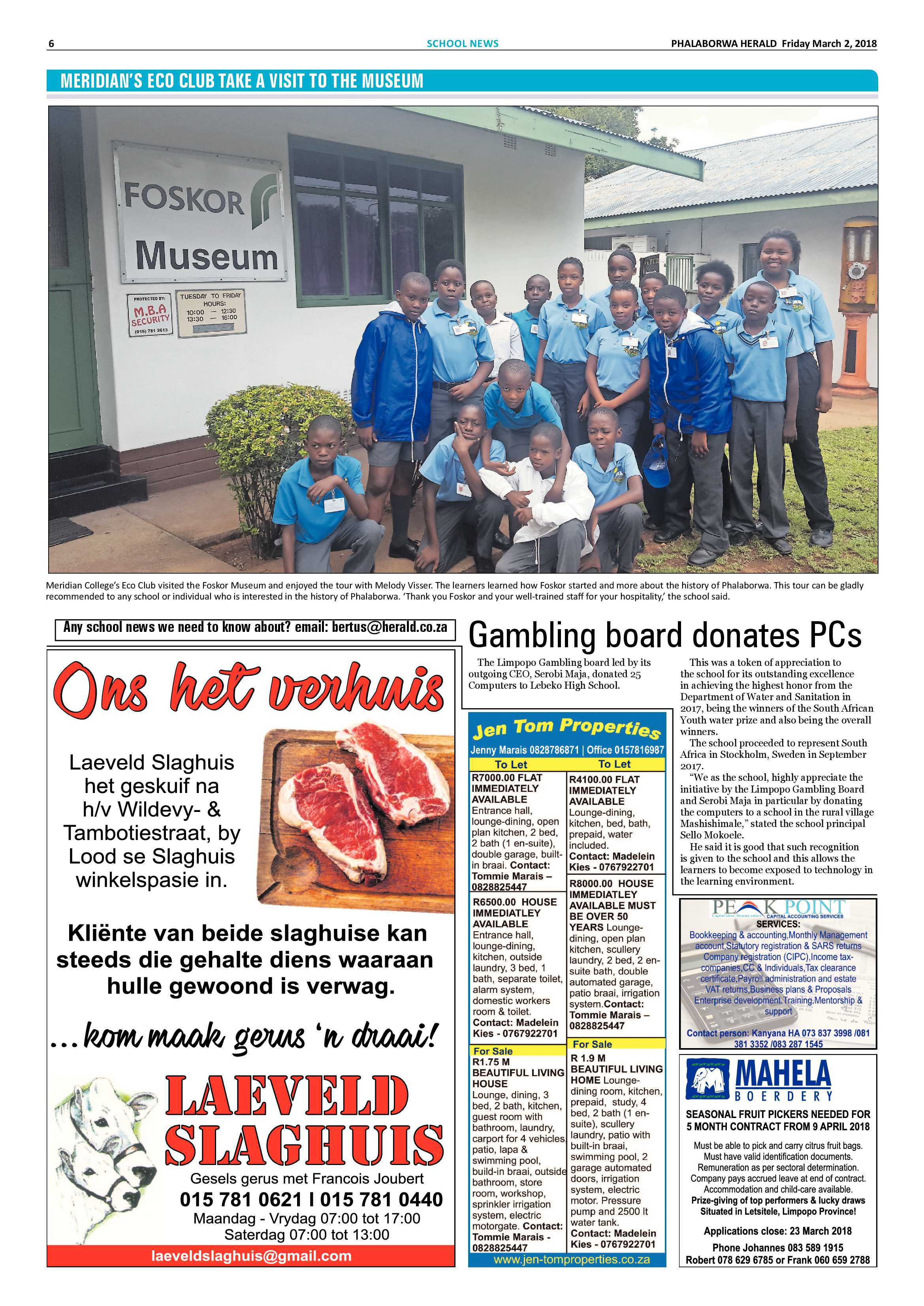 Phalaborwa Herald – 2 March 2018 page 6