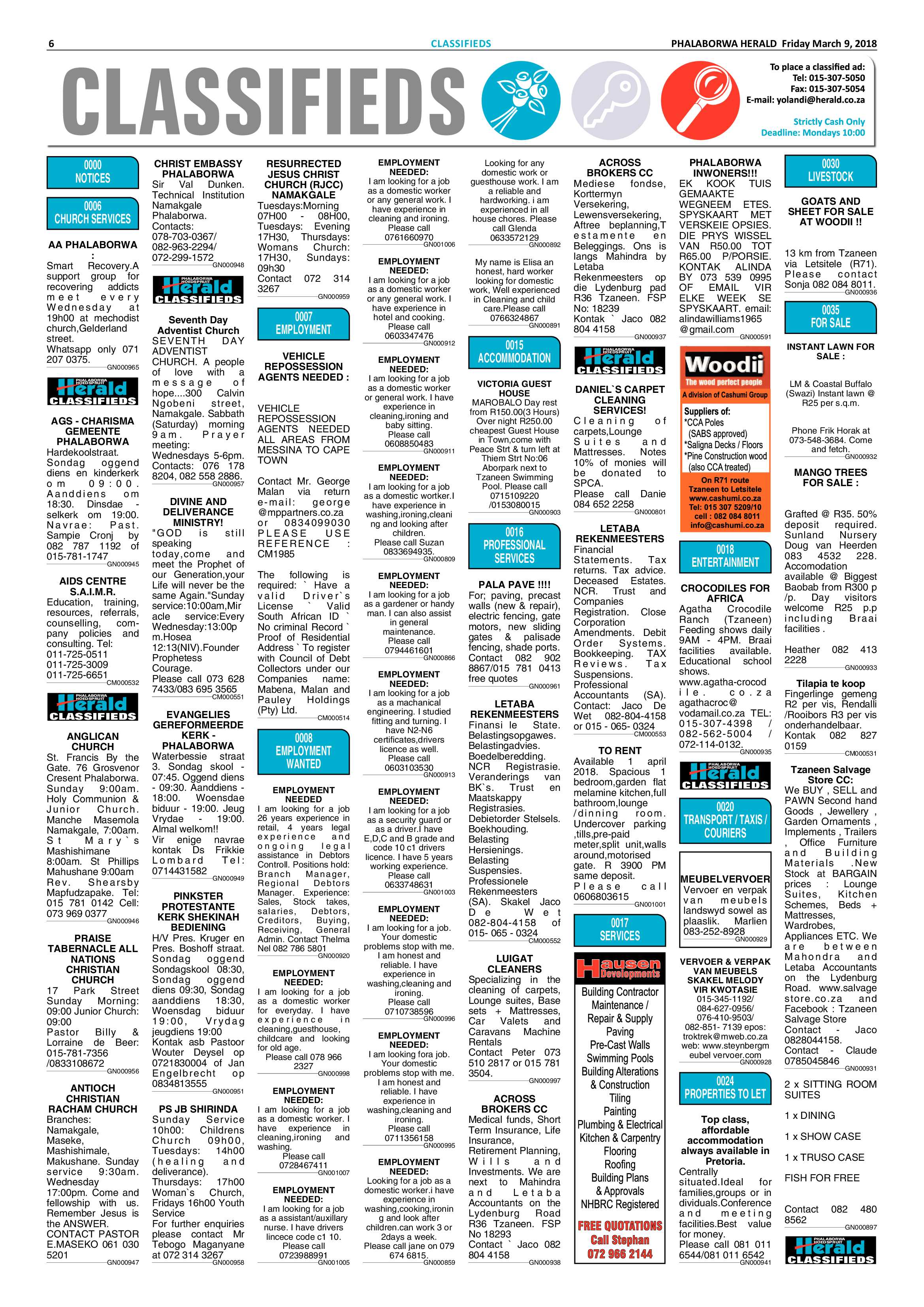 Phalaborwa Herald – 9 March 2018 page 6